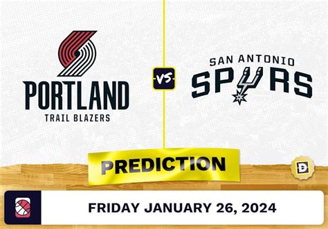 spurs vs portland prediction|San Antonio Spurs vs Portland Trail Blazers Prediction  .